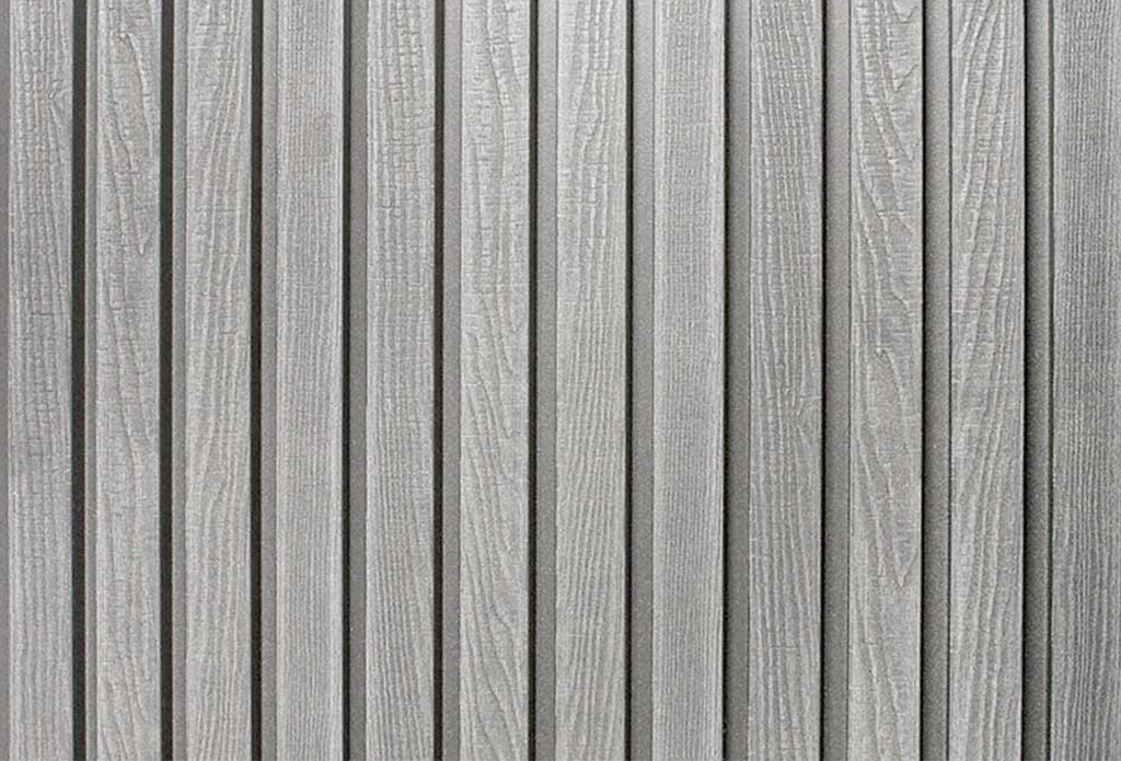 Gevelbekleding - composiet - licht grijs - 26x200x3000mm - rabatdeel rhombus