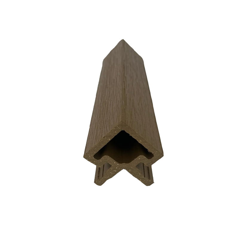 Buitenhoekprofiel - composiet - eiken bruin - 40x60x3000